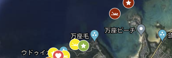 沖縄ダイビングマップ